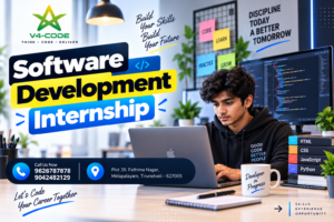 Software Development Internship in Tirunelveli | V4 CODE