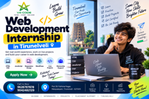 Web Development Internship in Tirunelveli Web Development Internship in Tirunelveli - V4 CODE