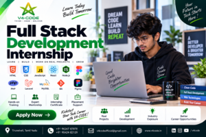 Full Stack Development Internship in Tirunelveli - V4 CODE Full Stack Development Internship in Tirunelveli - V4 CODE