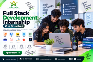 Full Stack Development Internship in Tirunelveli - V4 CODE Full Stack Development Internship in Tirunelveli - V4 CODE