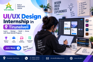 UI/UX Design Internship in Tirunelveli | V4 CODE UI/UX Design Internship in Tirunelveli | V4 CODE