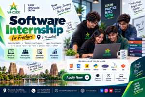 Software Internship for Freshers in Tirunelveli Practical Training V4 CODE Software Internship for Freshers in Tirunelveli Practical Training V4 CODE
