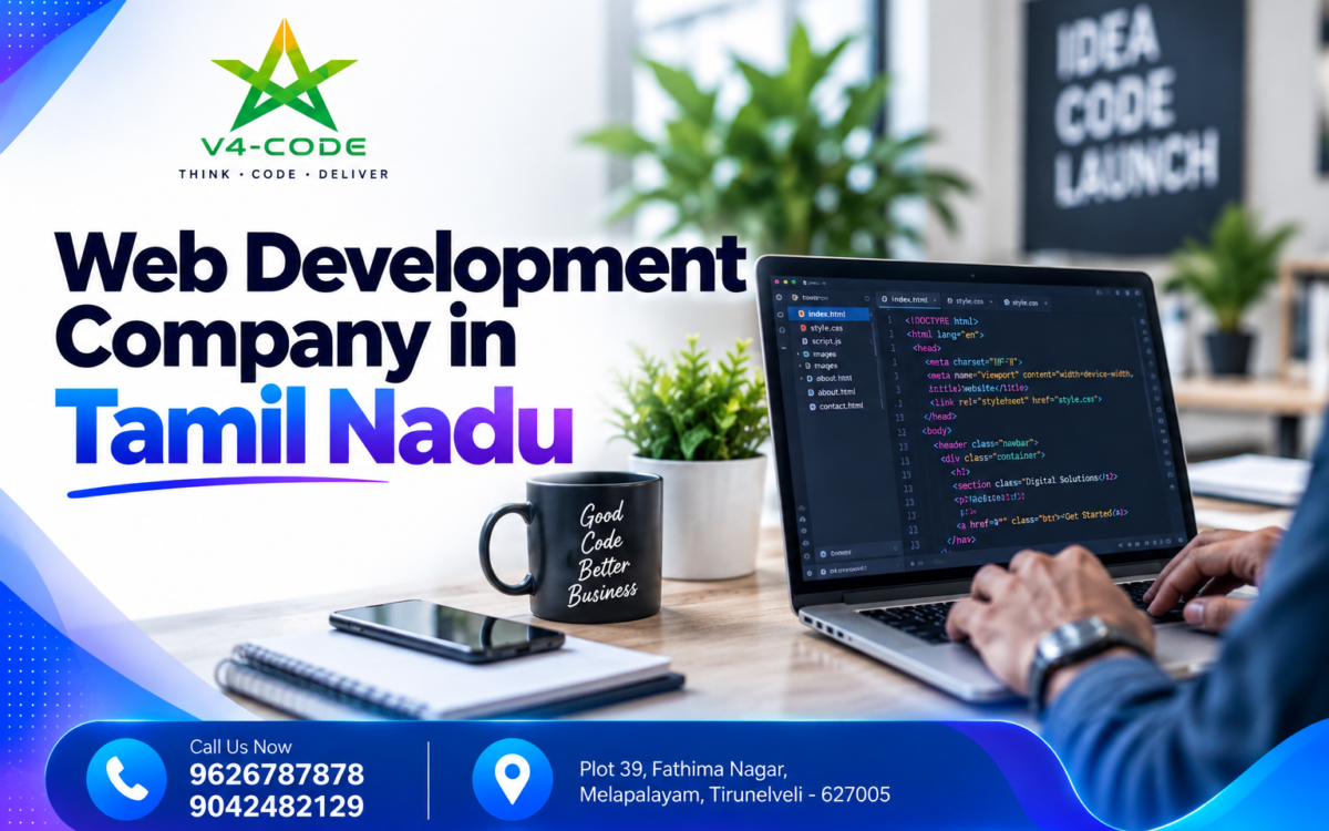 Web Development Company in Tamil Nadu | V4 CODE