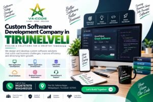 Custom Software Development Company in Tirunelveli | V4 CODE