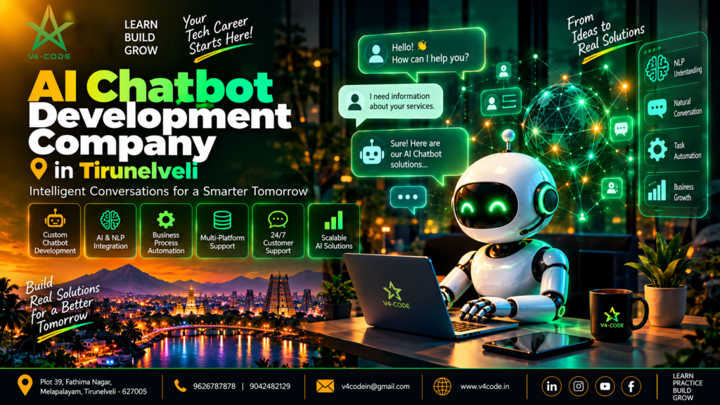 AI Chatbot Development Company in Tirunelveli | V4 CODE