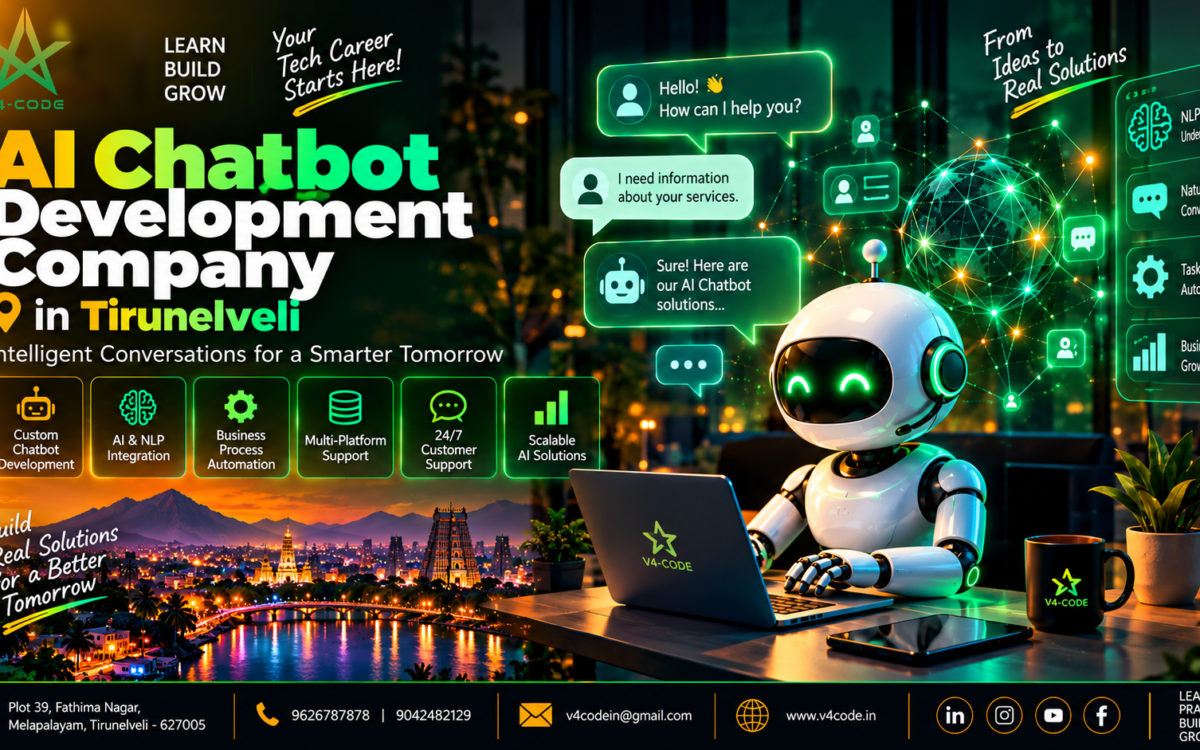 AI Chatbot Development Company in Tirunelveli | V4 CODE