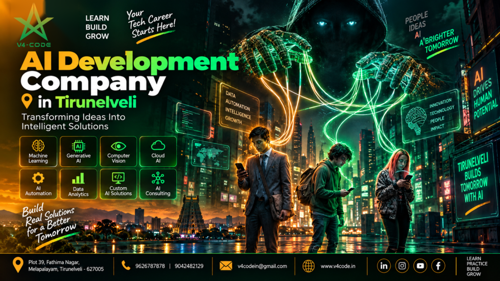 AI Development Company in Tirunelveli | AI Solutions & Services | V4 CODE
